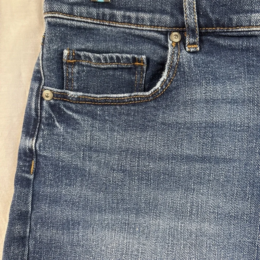 LOFT Frayed Denim Shorts Womens 8/29 Blue Mid Rise Cut-Off 5-Pocket